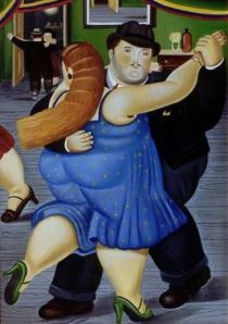 Dancing Couple, 1987.  Fernando Botero (b. 1932).  Oil on canvas, 76 3/4 x 51 1/2 in.  Private Collection.